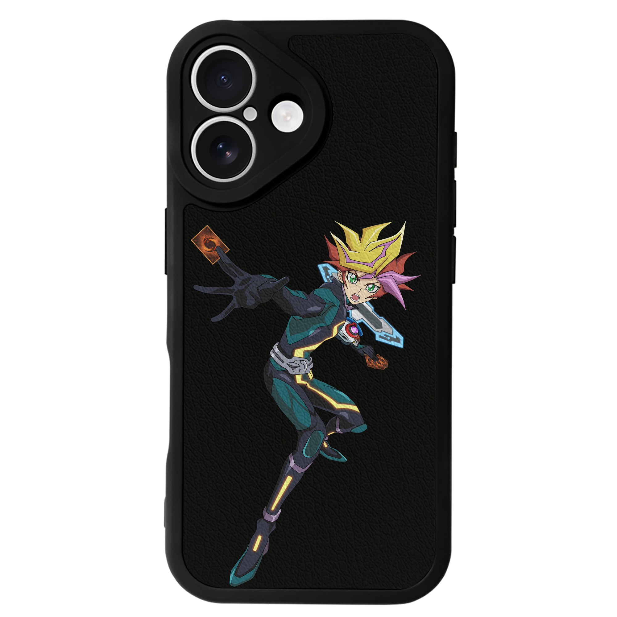 遊☆戯☆王 Yu-Gi-Oh! 【iPhone 16シリーズ対応】シリコンスマホケース（レザー調） 材質：シリコン